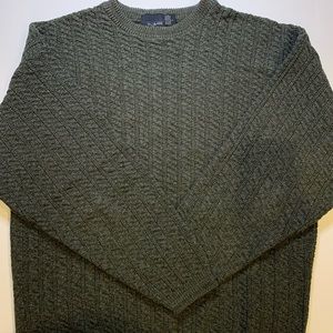 BILL BLASS Dark Green Sweater Size L